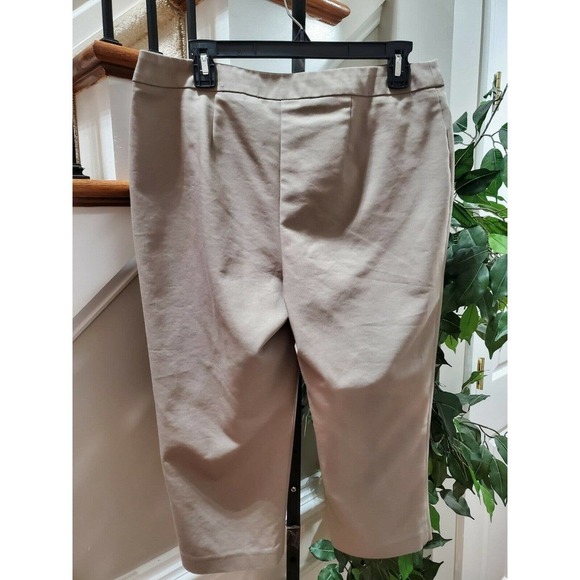 Fabulously Slimming Women Khaki Cotton & Polyester Mid Rise Straight Leg Pant 1 - Picture 7 of 9